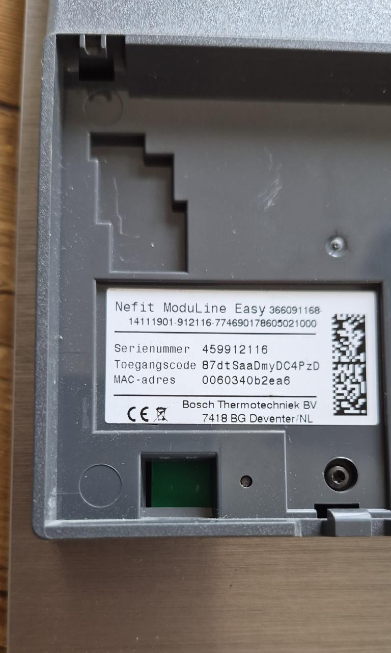 Nefit Moduline easy smart thermostaat