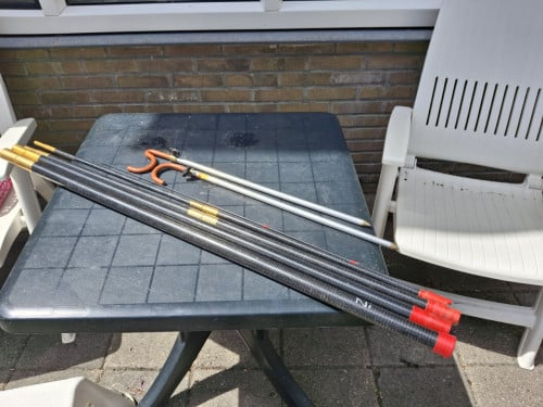 Vishengel en hengelsteunen