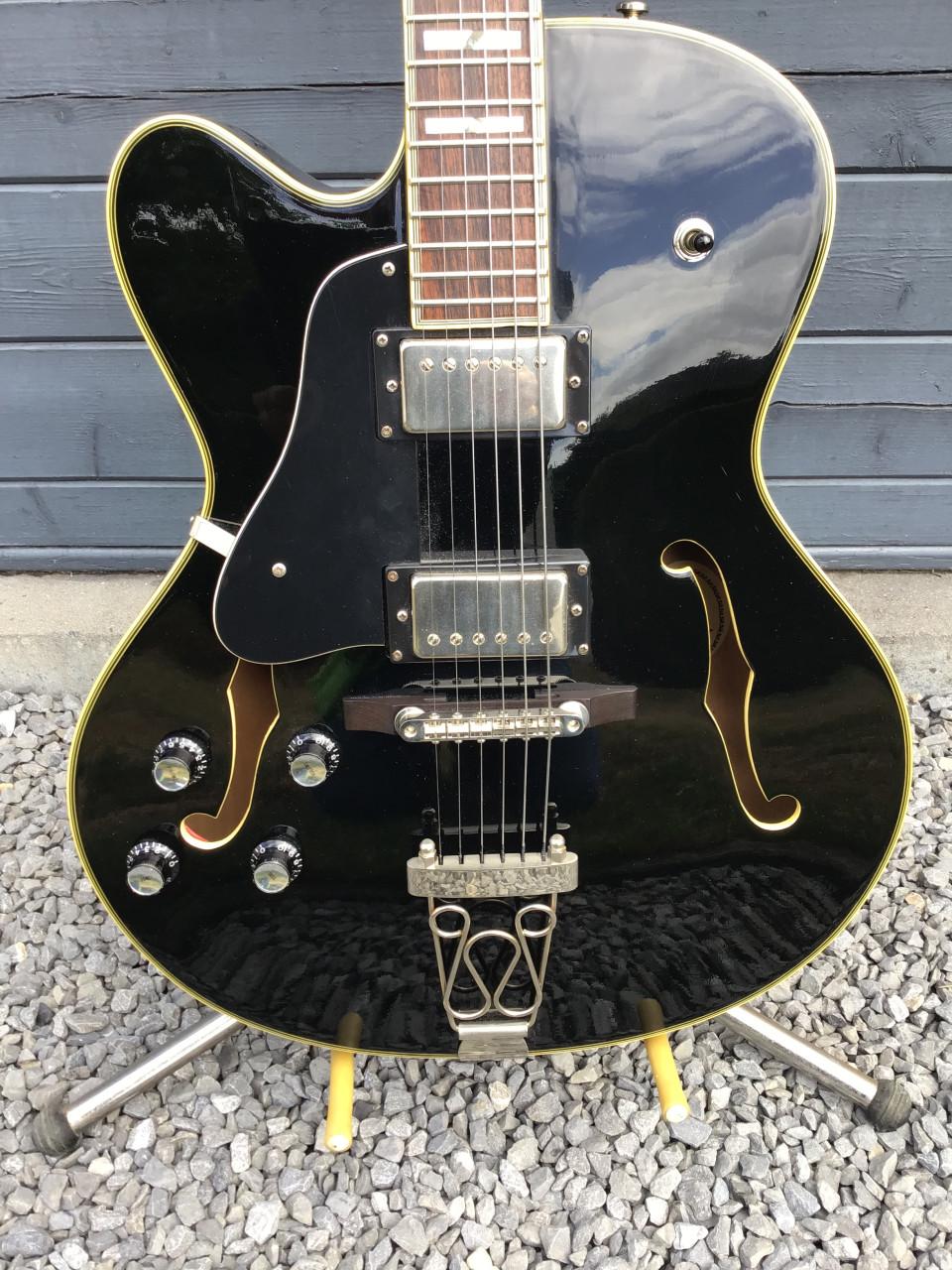 Gitaar linkshandige archtop Samick HF650