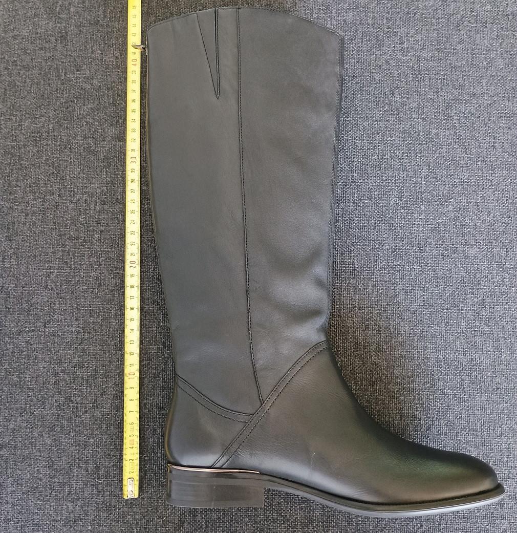 NIEUWE zwarte LEREN laarzen - merk Geox - maat 39