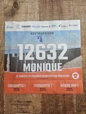 Kustmarathon kaart gereserveerd