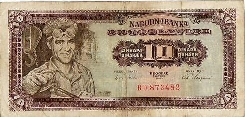 Biljetten Yugoslavie Gebruikt & UNC