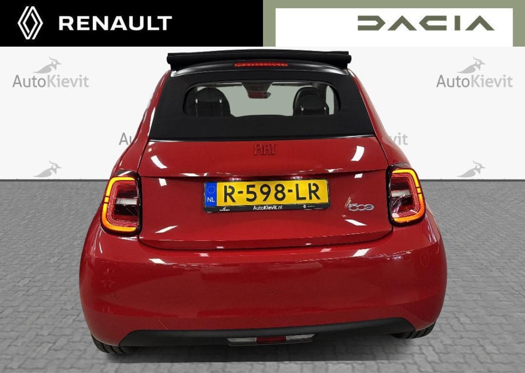 Fiat 500e cabrio red 24 kwh