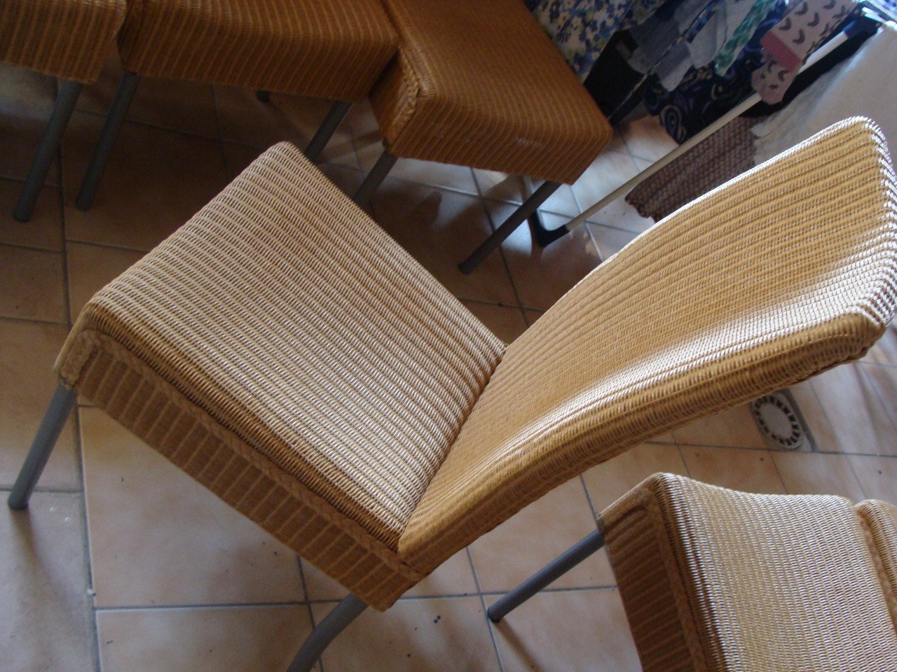 Eetkamerstoelen 6x Loom