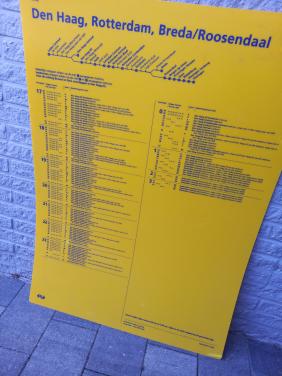 NS Dienstregeling   Den Haag  -  Roosendaal