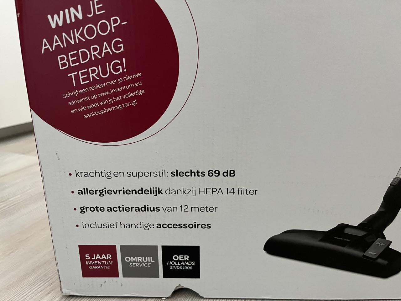 Te koop Inventum stofzuiger Z.G.A.N.