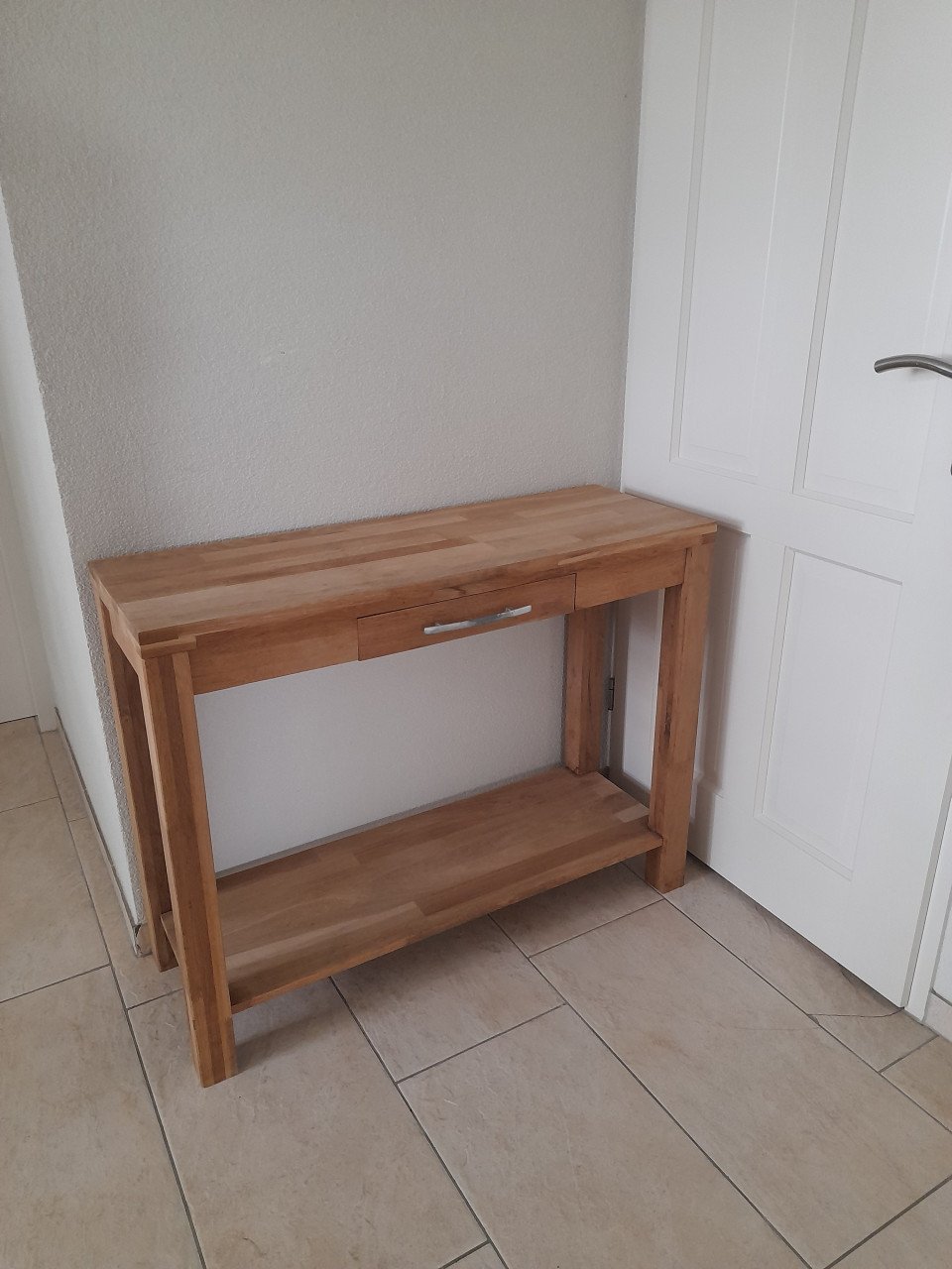 Massief houten Side table 35,5 x 100 x 78H (in goede nette staat )