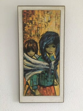Leuk schilderijtje/poster uit 1970
