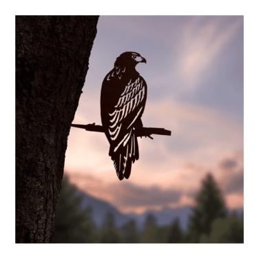 Arend op tak cortenstaal