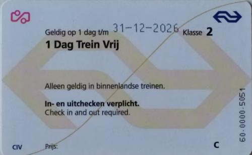 1 NS Dagkaart – geldig t/m 31‑12‑2026