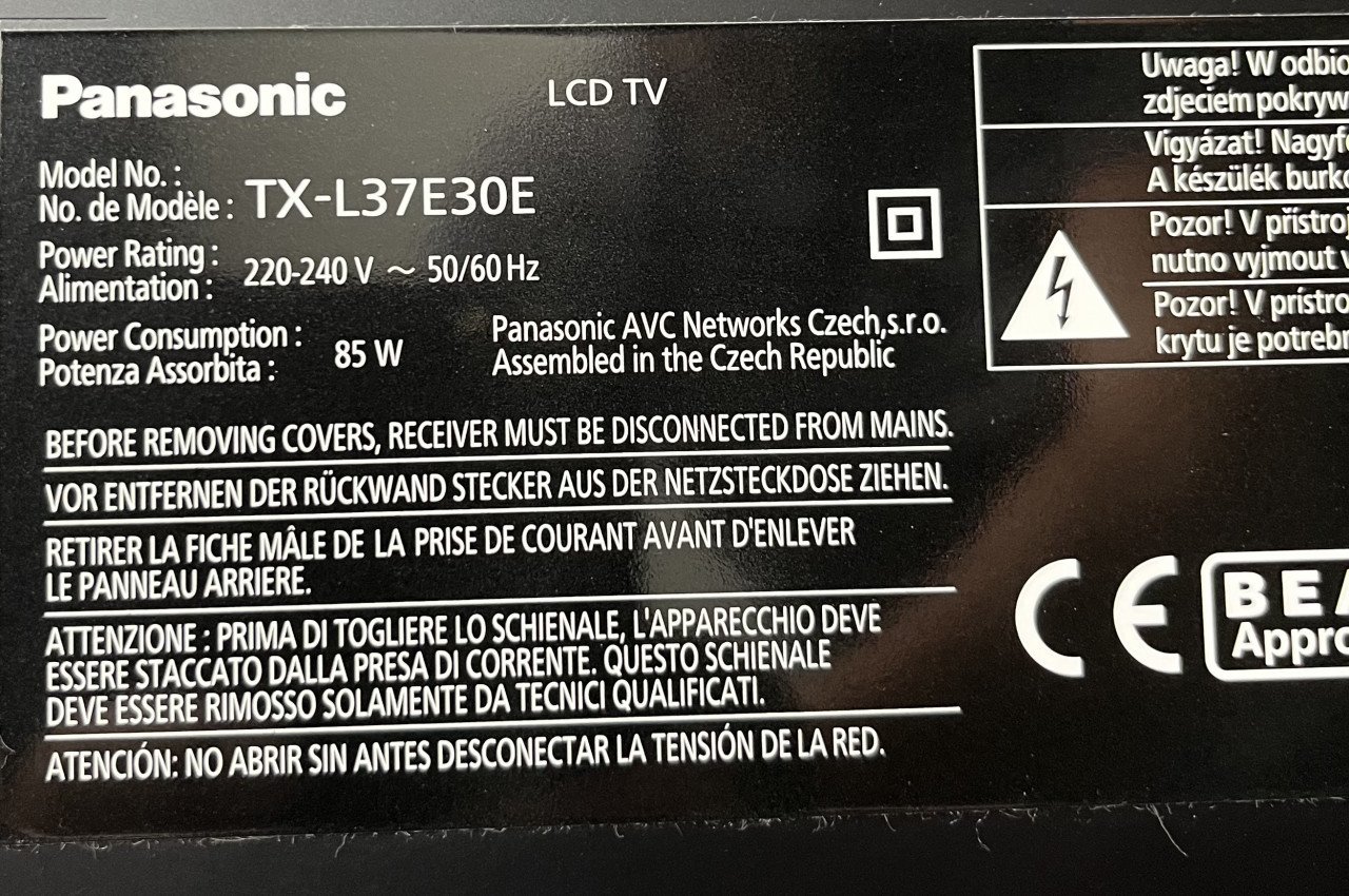 Panasonic viera lcd tv
