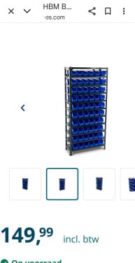 HBM VAKKENKAST INCLUSIEF 50 NIEUWE BAKJES ZIE FOTO'S