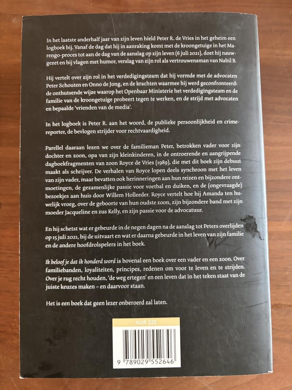 Ik beloof je dat ik honderd wordt- Peter r de vries