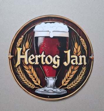 Hertog Jan Metalen Bord