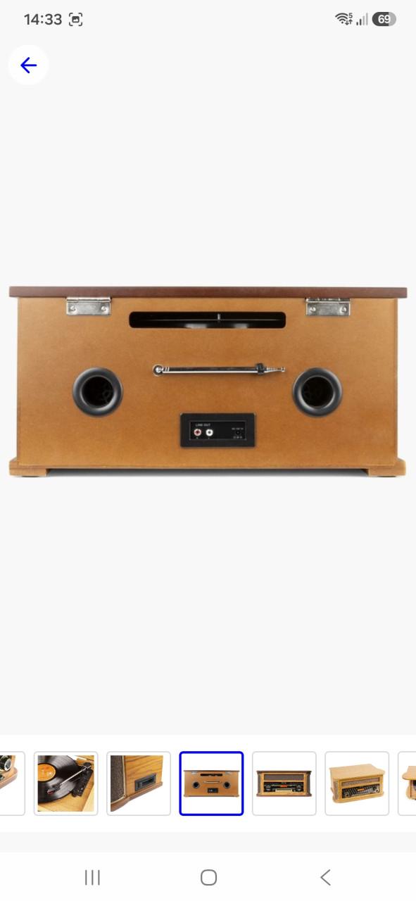 Retro Radio Platenspeler Bluetooth
