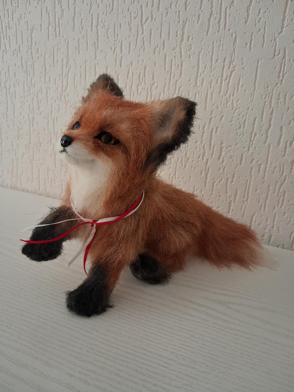 Artdoll vos pop handgemaakt