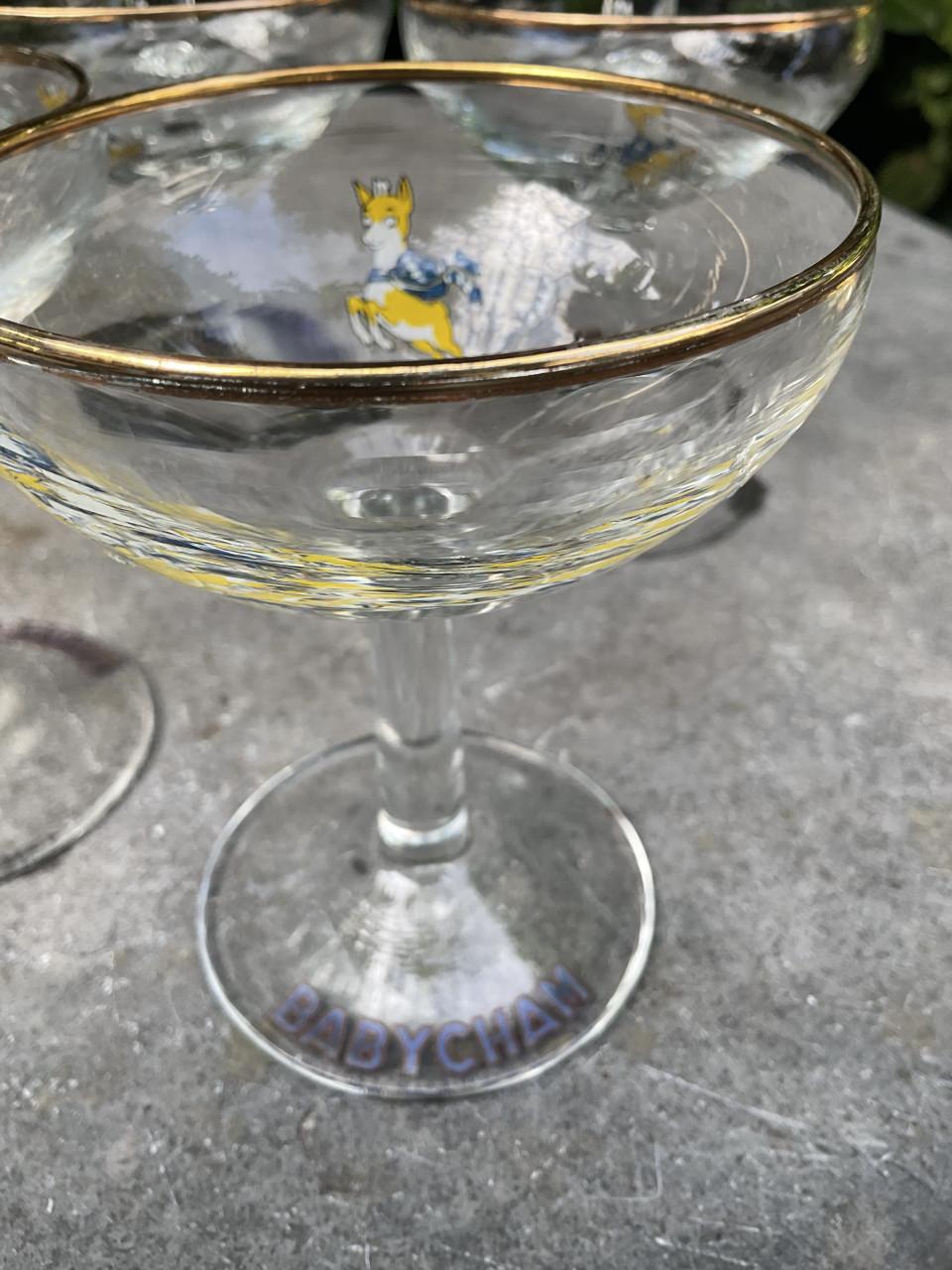 Babycham glazen jaren 60-70
