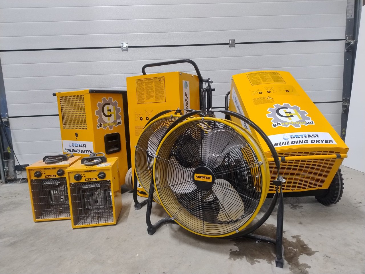 Ventilatoren en bouwdrogers Te Huur