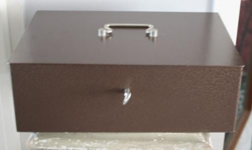 Geldkistje groot bruin