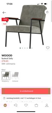 Woood fauteuil Sally