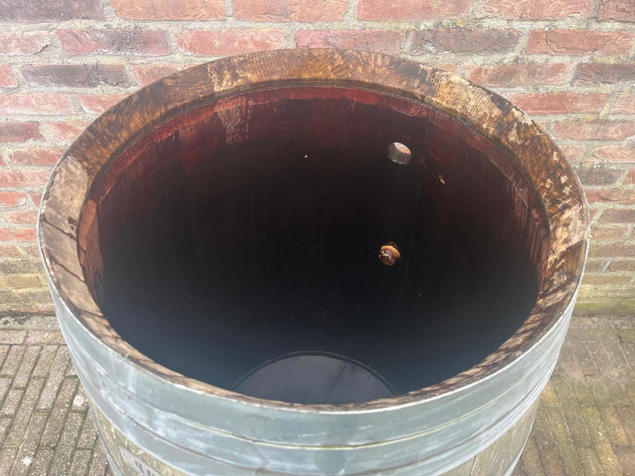 Luxe eiken regenton 228 liter - messingkraan - Bordeaux wijnvat