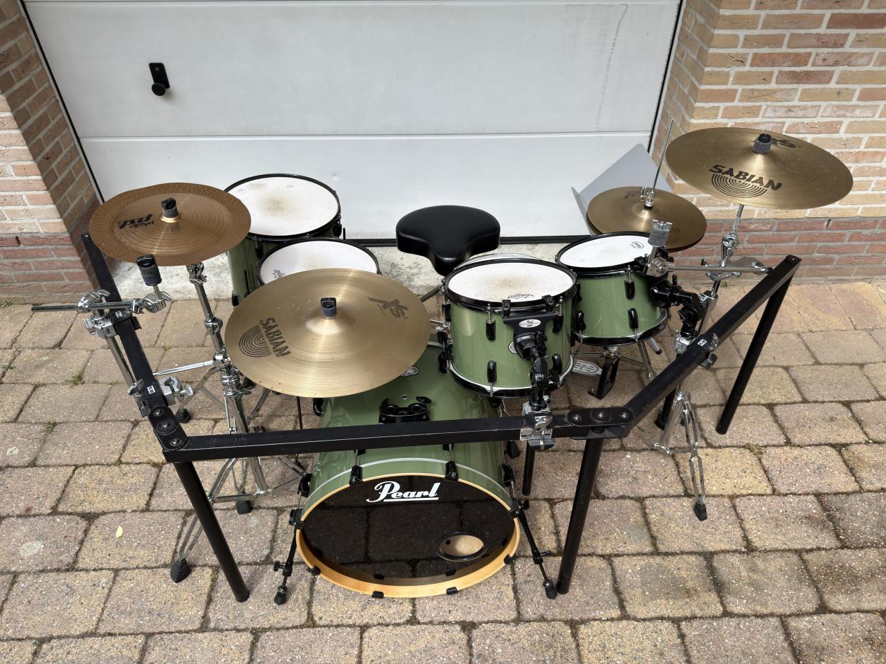 Pearl Vision drumstel - Zeer compleet