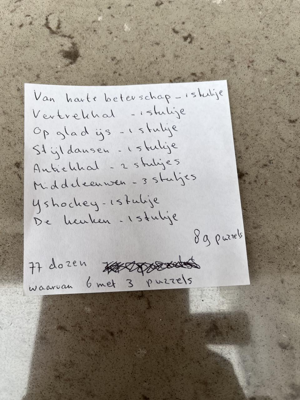 Partij Jan van Haasteren puzzels 76 dozen