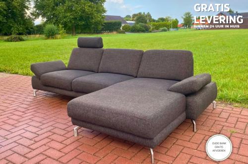 GRATIS LEVERING HEEL NL Henders & Hazel Stoffen Hoekbank