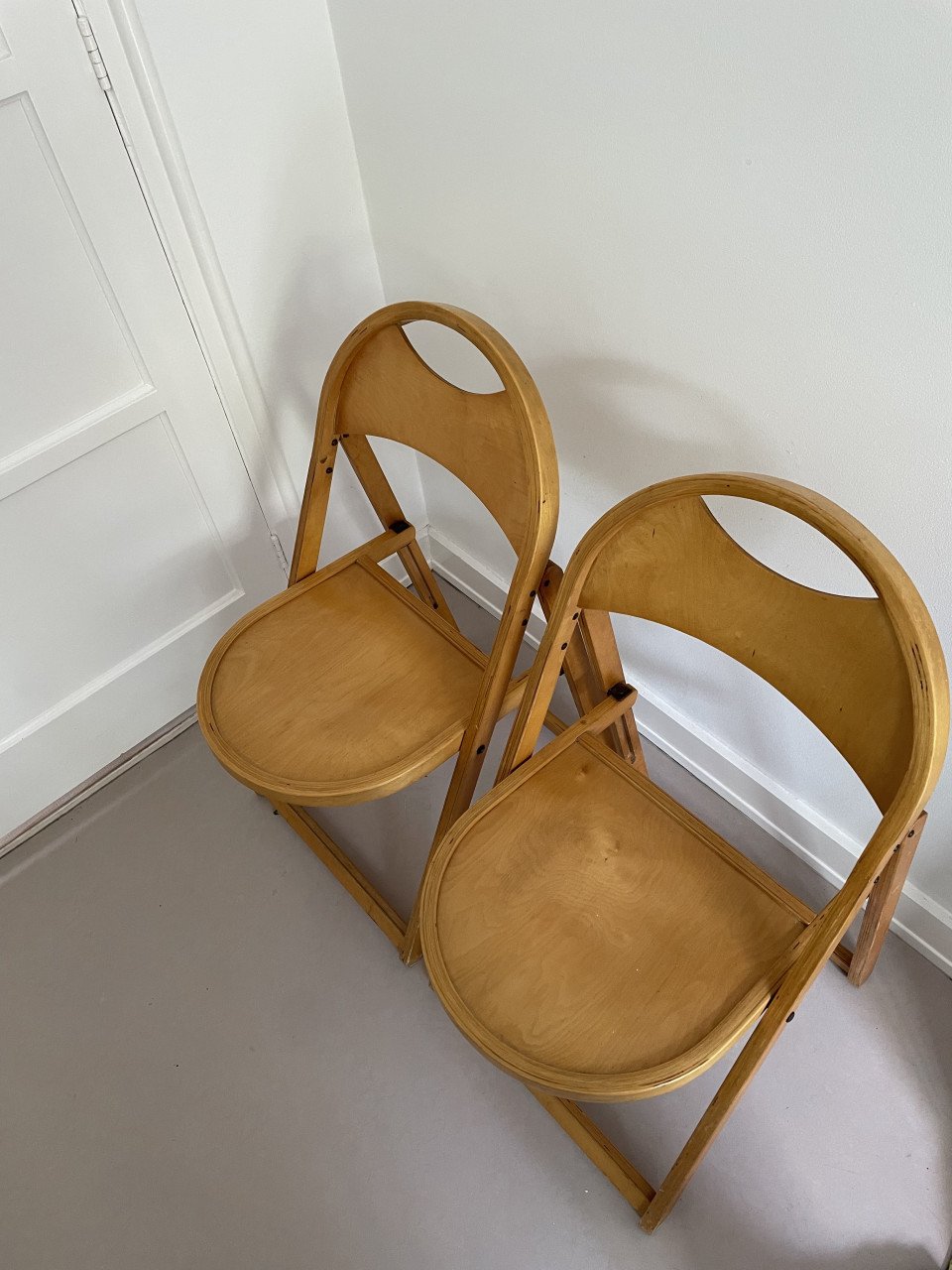 Set Vintage OTK Design Thonet Klapstoelen Jaren 50