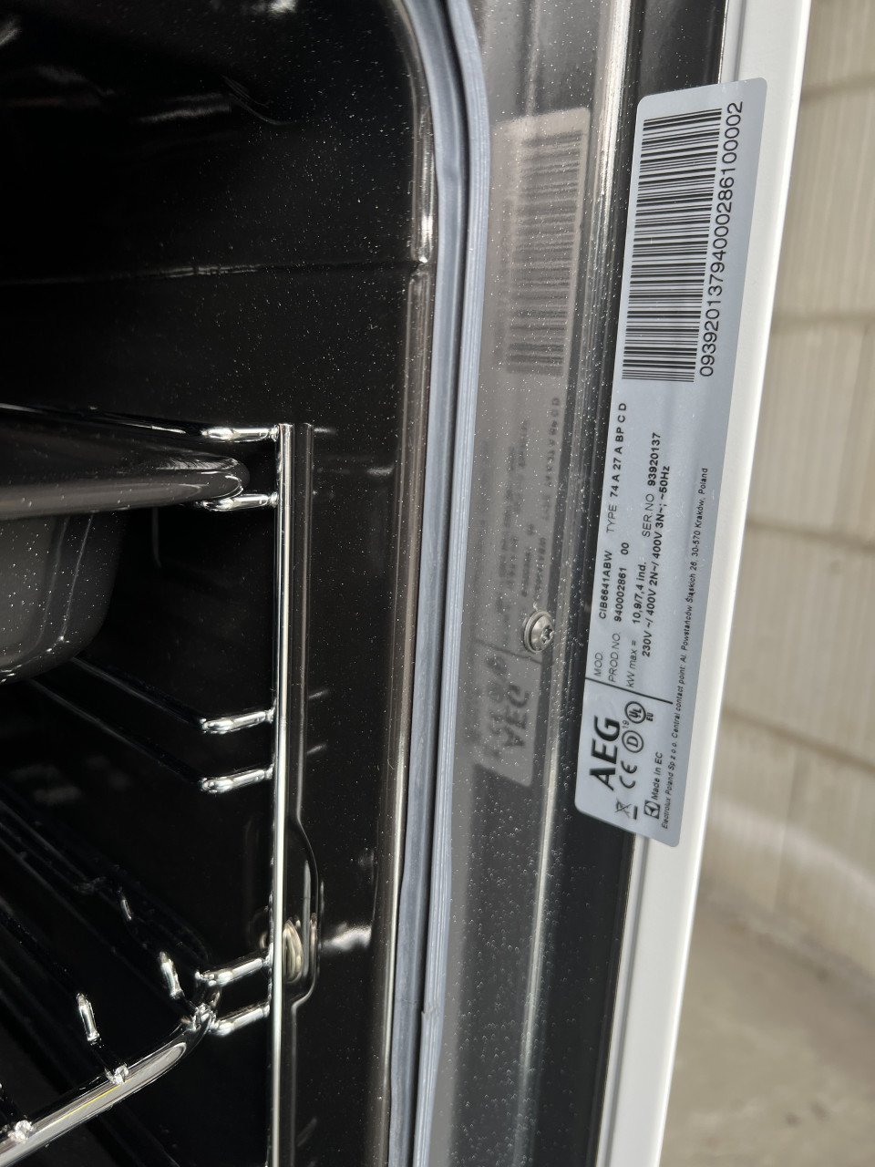 Nieuw vrijstaand AEG inductie Fornuis met elektrisch 3d hetelucht oven