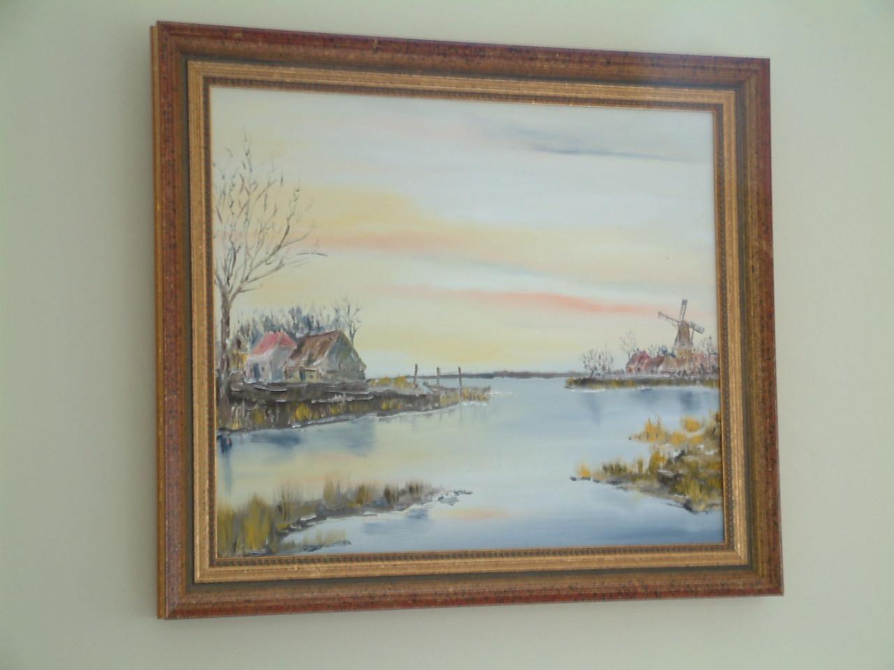 Schilderijen Jac Caljouw Arnemuiden  haven Veere  Vlissingen