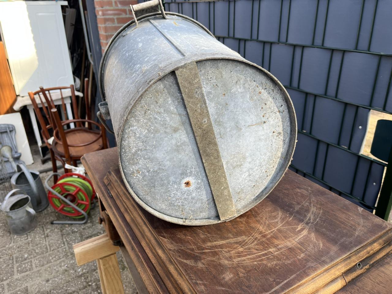 Vuilnisemmer staal verzinkt