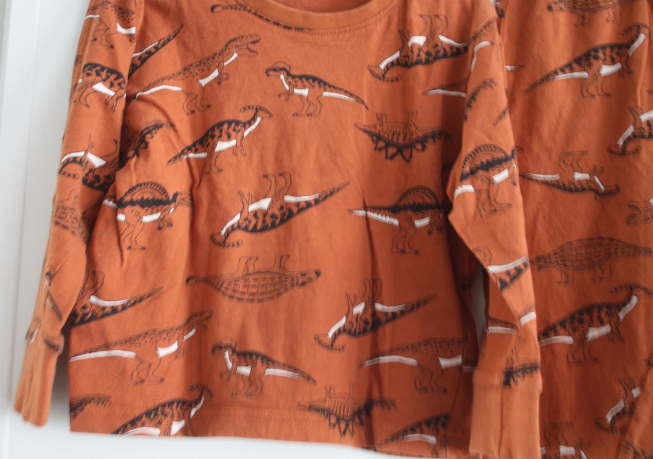 Dino pyama roestbruin  maat 98-104