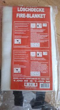 Nieuwe Blusdeken 1x1m - Model XU-107 – Gecertificeerd