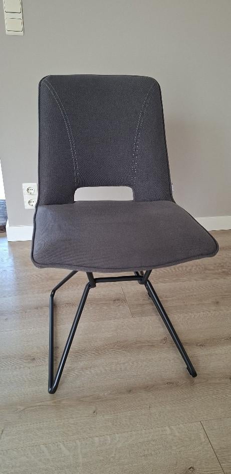 6 Xooon eetkamerstoelen in antraciet  in zeer goede staat