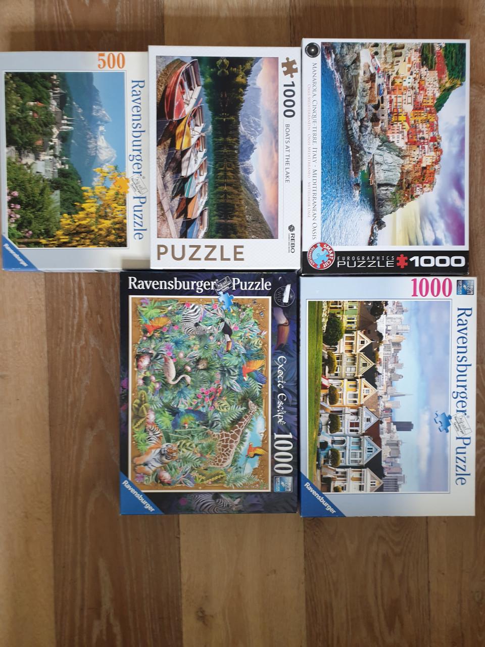 Puzzels 500-1000st