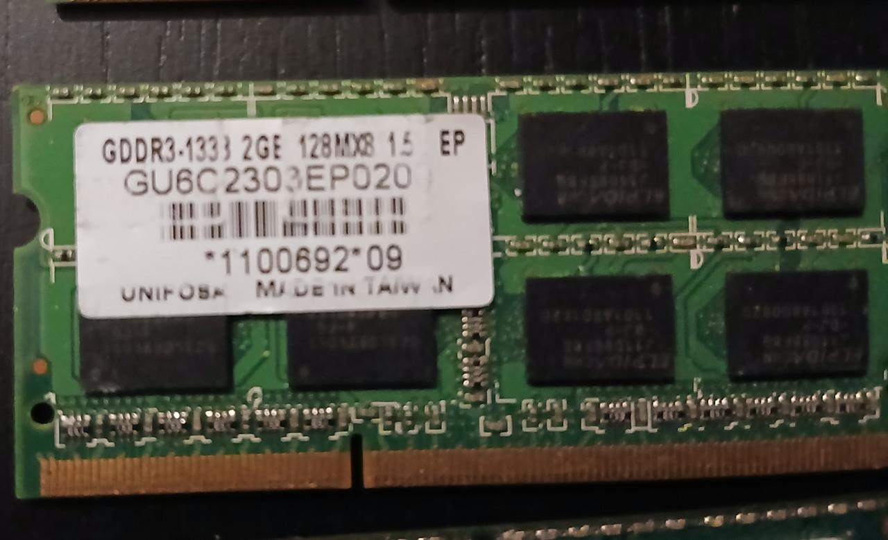 Diverse laptop RAM geheugen