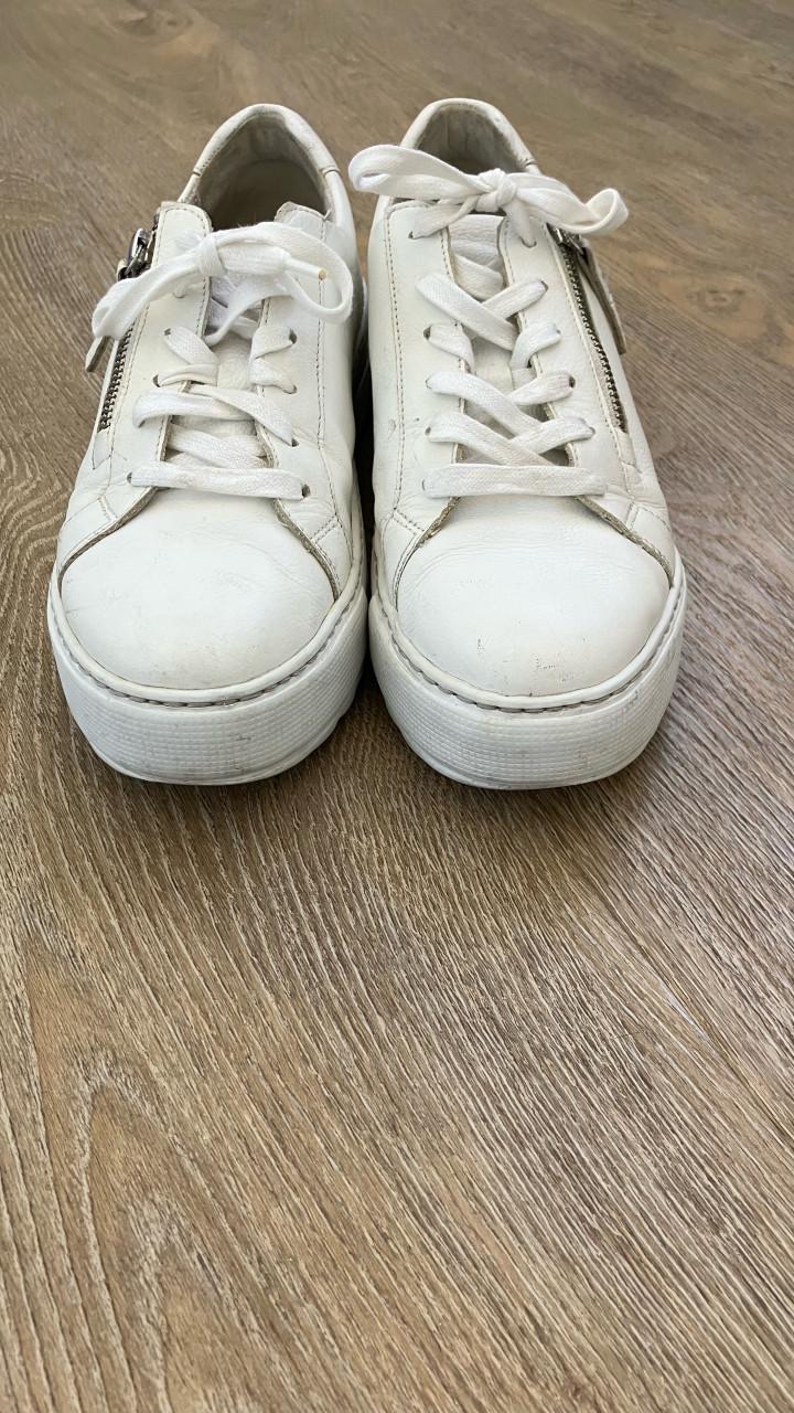 Gabor comfort optifit sneakers -schoenen- met rits maat 38 (5) - kleur wit