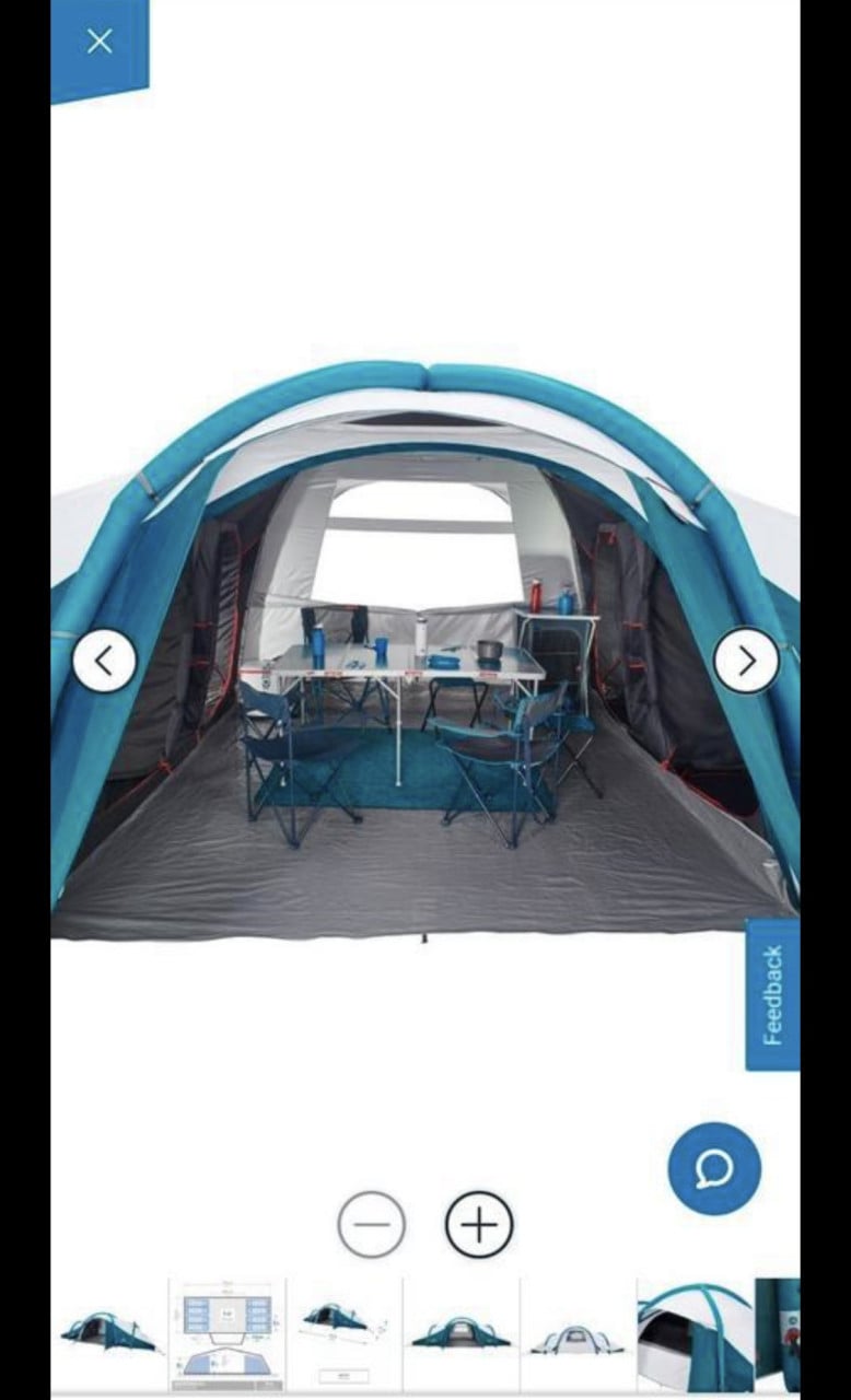 Quechua tent Air Seconds 8.4 decathlon incl. Tarp xl