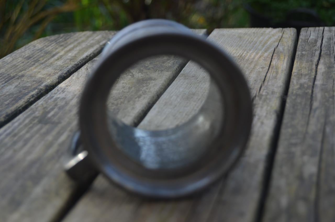 Gordon Highland Ale + nog 1 tinnen bierpullen glazen bodem