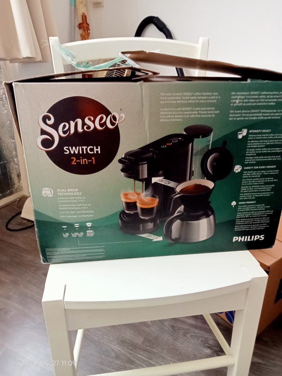 2 in 1 koffiezetapparaat Philips