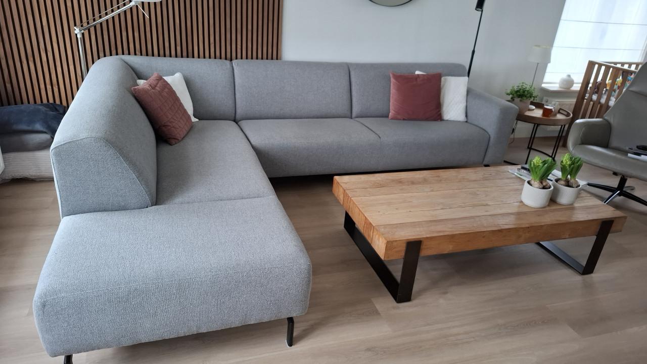 Hoekbank Enzo Luca grijs