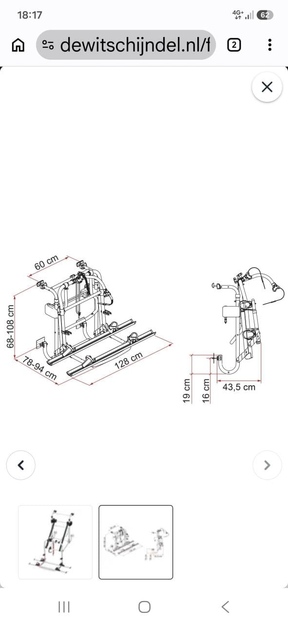 Fiamma carry-bike 77 lift
