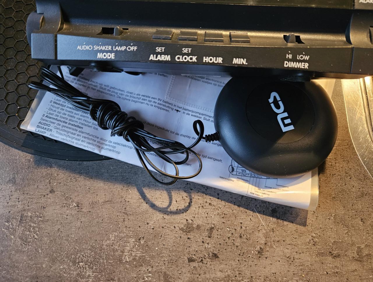 Zgan MCS Shake alert slechthorenden wekker met trilplaat...