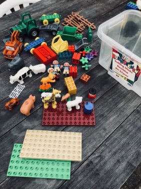Doos lego blokken