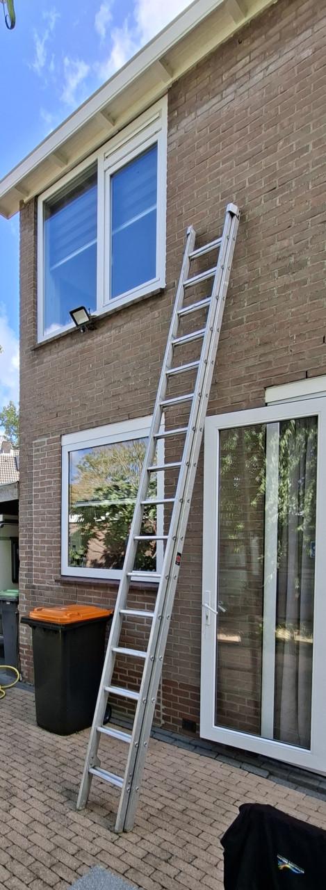 Ladder, aluminium 2x16 treden