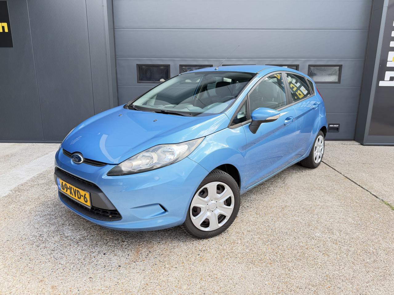 Ford Fiesta 1.25 52KW Limited 5DRS 2010 Blauw Airco Apk Nap