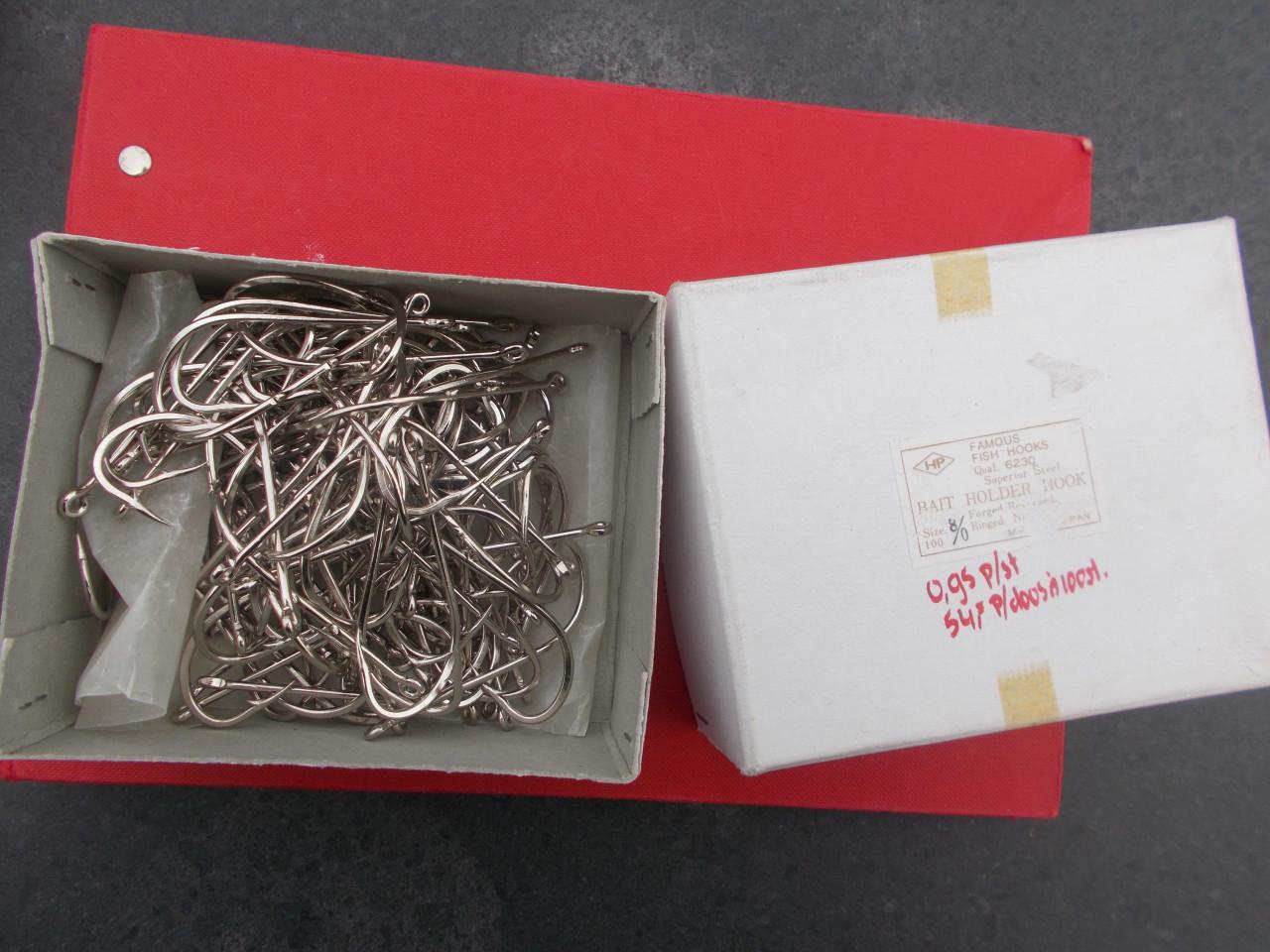 GROTE ZEEHAKEN  5/0; 6/0; 7/0; 8/0; 10/0.  nieuw o.a. Midnight Moon