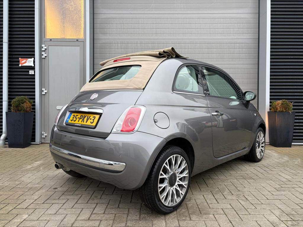 Fiat 500 1.2 lounge/automaat/cabrio/airco/lichtmetaal/