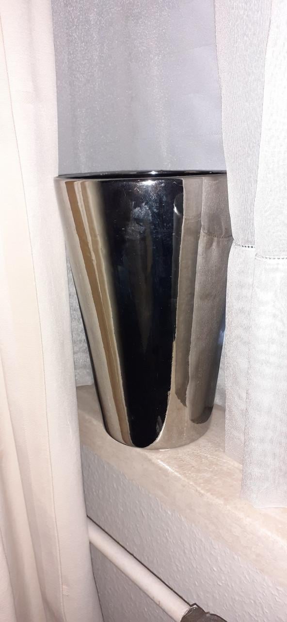 10x Bloempotten * Zilver * + Beeldjes 9x / onderzetters 10x *** Silver ***